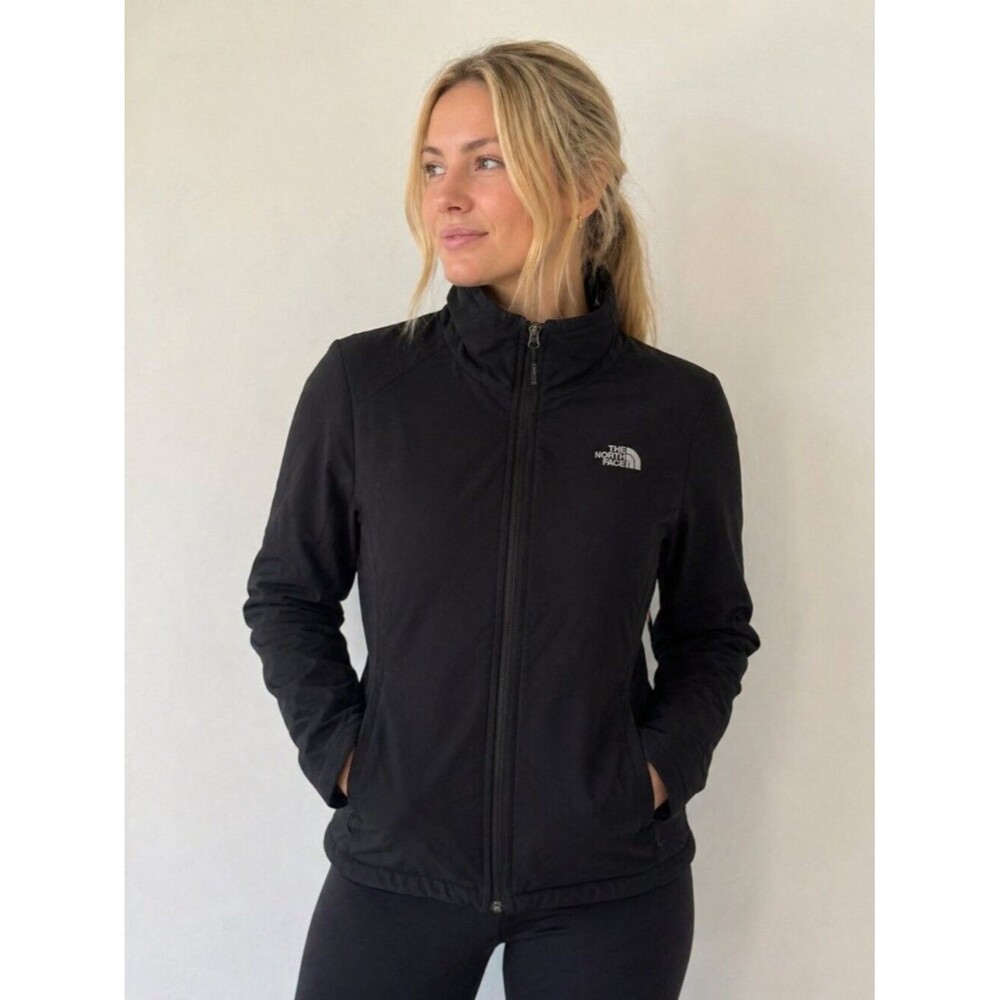 The North Face WindWall Softshell Jacket Women’s M Black Fleece Lined RASCHEL